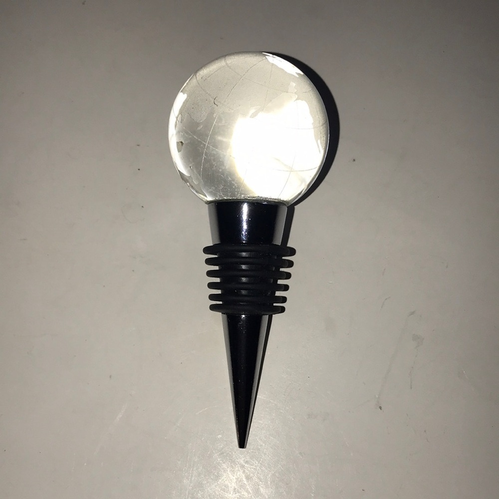 Glass Globe Wine Bottle Stopper